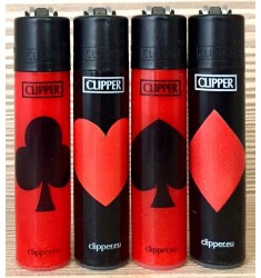 Accendino Clipper mini Poker ricaricabile a gas