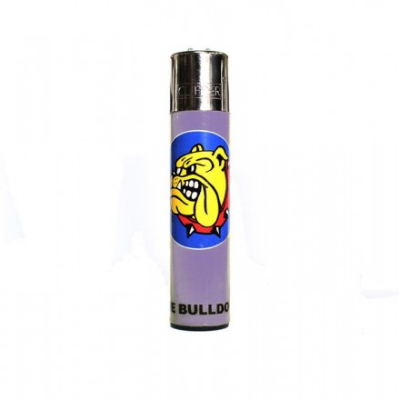 Accendino Clipper The Bulldog Amsterdam Logo Fluo ricaricabile a gas