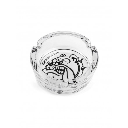 Posacenere The Bulldog Amsterdam in metallo con logo in rilievo